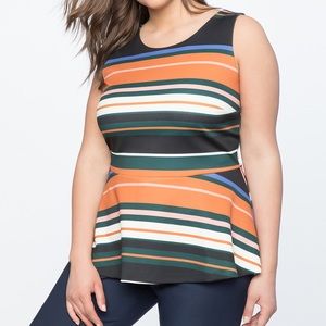 Eloquii sleeveless peplum top